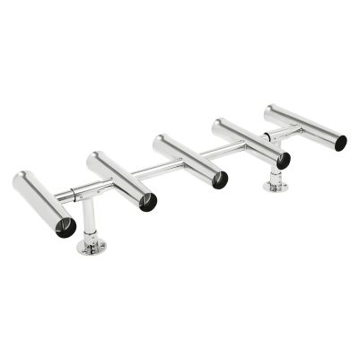 5 Rod Fishing Rod Holder for Boat, Stainless Steel Adjustable Fishing Pole Holder