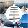5 Rod Fishing Rod Holder for Boat, Stainless Steel Adjustable Fishing Pole Holder view 3