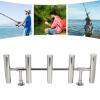 5 Rod Fishing Rod Holder for Boat, Stainless Steel Adjustable Fishing Pole Holder view 4