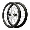700C Disc Brake Cyclocross Road Bikes Wheelset Carbon Fiber Wheel Thru axle Bicycles Wheel 7/8/9/10/11/12 Speed 1700g 24H (Size : Black_40MM) view 1