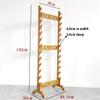 HJHUUA Sword Stand Sword Mount Stand Weapon Display Stand Floor Display Weapon Stands Martial Arts Sword Stands,Sword Stand Display Stand,Vertical Display Stand Sword Stand-Brown Hollow||12 floors view 2