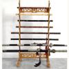 HJHUUA Sword Stand Sword Mount Stand Weapon Display Stand Floor Display Weapon Stands Martial Arts Sword Stands,Sword Stand Display Stand,Vertical Display Stand Sword Stand-Brown Hollow||12 floors view 4