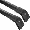 YHELI Lockable Roof Rail Rack Cross Bar Crossbar Fits for Alfa-Romeo Stelvio 2017-2023, black, nfbd38 view 2