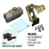 G43X Magnifier Scope with FTC Flip Up QD Magnifier Scope Mount at 2.91" Centerline Height, for 558 551 553 Etc Red Dot Sight Holographic, Fit 20MM Rail Mount, 3X Magnifier Scope Combo, Tan view 2