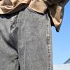 JEsilunmaMY Summer Straight Leg Jeans for Men Casual Loose Hip Hop Cotton Denim Pants Distressed Stretch Basic Jean Pants (Grey,Medium) view 4