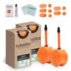 Tubolito Road 700C x 18-32mm Tube | Light, Strong & Compact | Rim & Disc Brake Compatibility | 2X Puncture Protection (700 x 18-32mm, 60mm Presta Valve (Pack of 2)) view 1
