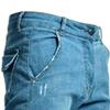 Slim Fit Side Pockets Jeans for Men Stretch Skinny Denim Pencil Pants Distressed Casual Straight Leg Jean Pants (Blue,Large) view 2