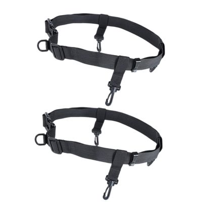 Mipcase 2pcs Adjustable Wading Strap Fishing Waist Belt with D-ring Hook Durable Safety Strap for Fishing Kayaking Surfing Gear for Outdoor Activities
