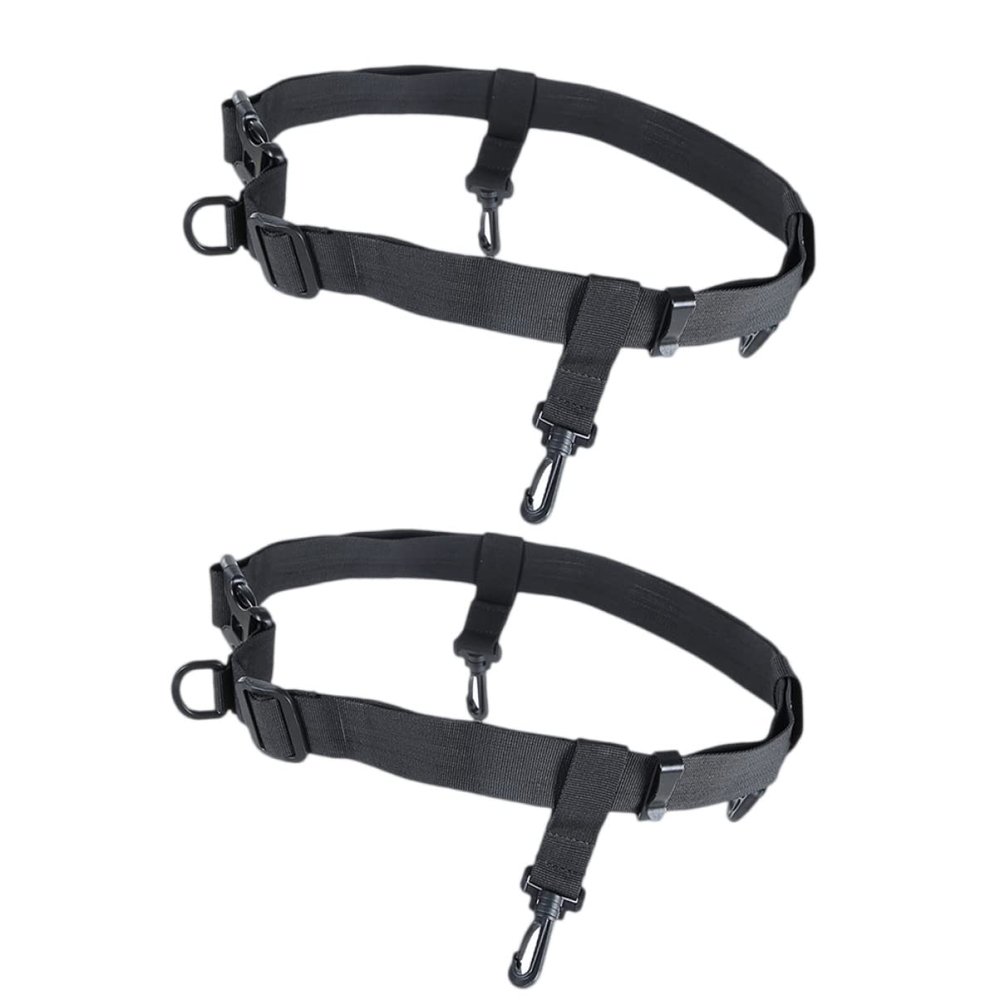 Mipcase 2pcs Adjustable Wading Strap Fishing Waist Belt with D-ring Hook Durable Safety Strap for Fishing Kayaking Surfing Gear for Outdoor Activities