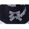 ZLDFGL Womens Witch Hat Lolita Magic Girl Wizard Hats Cosplay Halloween Witch Hat Party Accessory Adult Party Headwear Purple view 3