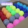 SHYUJAJIE Tennis Balls, 90 Pack Training Tennis Balls Bulk, High Elasticity Practice Tennis for Beginner, Exercise Playing Balls for Pet Dog(Multicolour) view 2