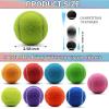SHYUJAJIE Tennis Balls, 90 Pack Training Tennis Balls Bulk, High Elasticity Practice Tennis for Beginner, Exercise Playing Balls for Pet Dog(Multicolour) view 3