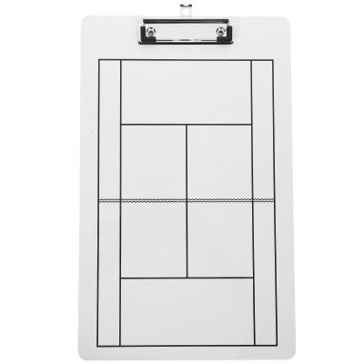 Sosoport Tennis Strategy Clipboard Non-Magnetic Dry Erase Board for Marker Board for Tennis Hockey Team Performance Easy to Clean Versatile Tool