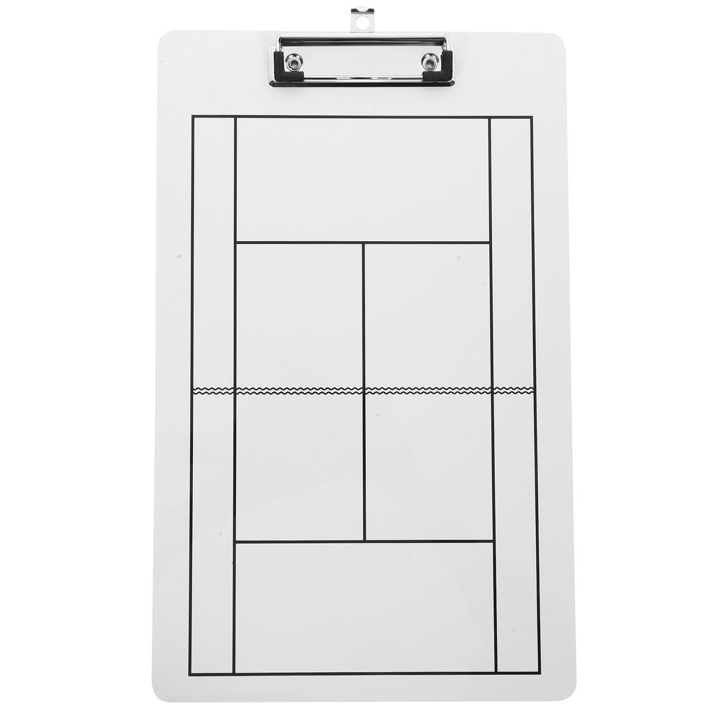 Sosoport Tennis Strategy Clipboard Non-Magnetic Dry Erase Board for Marker Board for Tennis Hockey Team Performance Easy to Clean Versatile Tool