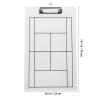 Sosoport Tennis Strategy Clipboard Non-Magnetic Dry Erase Board for Marker Board for Tennis Hockey Team Performance Easy to Clean Versatile Tool view 2