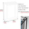 AMUFJJ Movable Yoga Mat Rack with Caster Wheels, Yoga Mat Towl Organizer with a Base for Yoga Studio Home Gym, Small Exercise Mat Drying Towel Floor Stand Storage(Black,85cmx37cmx120cm) view 2