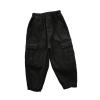 Girls Cargo Pants Casual Jogger Loose Fit Streetwear Parachute Pants Toddler Girls Boys Hip Hop Pants (Black, 7-8 Years) view 1