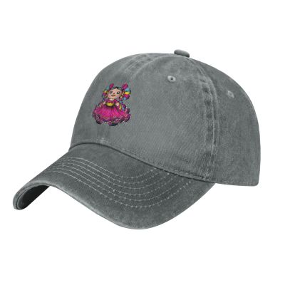 Cute Rag Doll Baseball Cap for Men Women Hat Vintage Cowboy Hats Adjustable Trucker Caps Gray