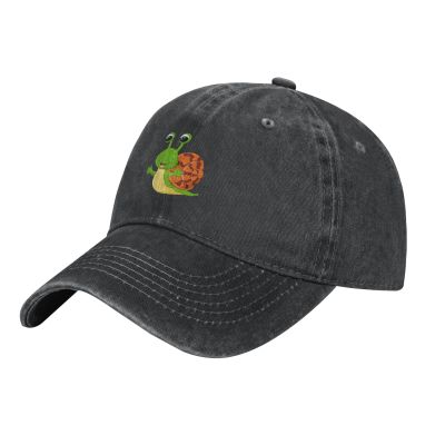 Funny Snail Baseball Cap for Men Women Hat Vintage Cowboy Hats Adjustable Trucker Caps Black
