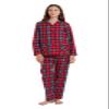 amaxer Women's Flannel Pajama Set 100% Cotton Pajamas For Women Long Sleeve Elastic Drawstring Pjs Button Warm Sleepwear view 1