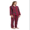 amaxer Women's Flannel Pajama Set 100% Cotton Pajamas For Women Long Sleeve Elastic Drawstring Pjs Button Warm Sleepwear view 2
