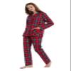 amaxer Women's Flannel Pajama Set 100% Cotton Pajamas For Women Long Sleeve Elastic Drawstring Pjs Button Warm Sleepwear view 4