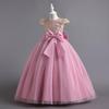 First Communion Dress: Flower Girls Tulle Dress Long A Line Wedding Pageant Dresses Princess Birthday Party Ball Gown for Teen Kids Formal Prom Dance Evening Dusty Pink & Sequin 11-12 Years view 3