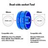COONIUM 16 Notch 44mm and 12(24) Notch 46mm Bike Bottom Bracket Removal Tool with Retaining System, Compatible with Shimano BSA Hollowtech II, SRAM Dub GXP, Chris King, Campagnolo, etc view 3
