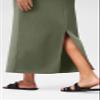 ODODOS Modal Soft Maxi Skirt for Women, Back Slit High Waist Casual Long Pencil Skirts, Dark Sage, Small view 4