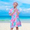 Sylfairy Cover Up for Girls Terry Swim Cover Ups Hooded Terry Kids Cover Up Bathing Suit Beach Dress 4-9Years view 3