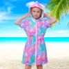 Sylfairy Cover Up for Girls Terry Swim Cover Ups Hooded Terry Kids Cover Up Bathing Suit Beach Dress 4-9Years view 4