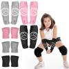 Sosation 3 Set Volleyball Arm Sleeves and Knee Pads for Kids Soft Forearm Sleeves with Protection Pad Thumbhole Volleyball Accessories for Training Youth Girls Boys 5-8 Years Old (Pink, Black, Gray) view 1