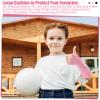 Sosation 3 Set Volleyball Arm Sleeves and Knee Pads for Kids Soft Forearm Sleeves with Protection Pad Thumbhole Volleyball Accessories for Training Youth Girls Boys 5-8 Years Old (Pink, Black, Gray) view 4