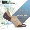 BRISIRA Bamboo Viscose Coolmax Compression No Show Socks Men Cushioned Moisture Wicking Anti Blister Athletic Low Cut Socks view 3