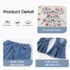 Kucnuzki Girls Clothing Set Puff Short Sleeve Shirt Casual Square Neck Top Butterfly Ruffle Shirt Denim Flare Jeans Pants Girls Outfits Size 7/8 2 Piece Outfits view 4