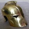 Medieval Antique Brass Plating Historical metal plume helmet view 1