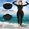 Women's Printed Patchwork Wetsuit Full Body Dive Suit Spearfishing Snorkeling Diving Skin Long Sleeve Bodysuit Swimsuit Quick Dry Zip Front Rash Guard UPF 50+ view 3