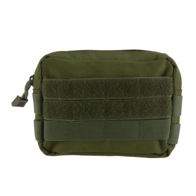 Mipcase Camouflage Tactical Pouch Water-Resistant Phone Bag with Dual Buckle Straps for Outdoor Activities Compact Tool and Coin Holder Green