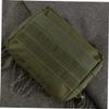 Mipcase Camouflage Tactical Pouch Water-Resistant Phone Bag with Dual Buckle Straps for Outdoor Activities Compact Tool and Coin Holder Green view 4