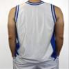 DIGITMON Men's 3-Stripes Basketball Gym Workout Athletic Tank Tops Shirts Mesh Jersey Uniform Made in USA (WHITEROYAL, XL) view 3