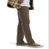 Wrangler Authentics Men's Classic 5-Pocket Regular Fit Flex Jean, Olive, 34W x 29L view 2