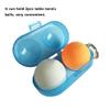 5Pcs Plastic Ping Pong Ball Storage Case,Portable Table Tennis Ball Protective Case Ball Holder,Pong Ball Container Hold 2 Balls with Chain (Blue (Send Chain)) view 2