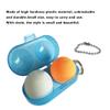 5Pcs Plastic Ping Pong Ball Storage Case,Portable Table Tennis Ball Protective Case Ball Holder,Pong Ball Container Hold 2 Balls with Chain (Blue (Send Chain)) view 3