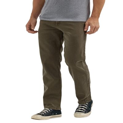 Wrangler Authentics Men's Classic 5-Pocket Relaxed Fit Flex Jean, Olive, 36W x 31L