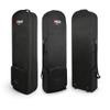HJHUUA Golf Bag - Lightweight Golf Aviation Bag Waterproof Nylon Cover with Wheel Package - Foldable Golf Clubs Bags Travel Cover (Black) view 2