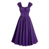 Akklian Women's 2025 Summer Dress Square Neck Sleeveless Tunic Dress Renaissance Corset Dress Fairy Dress Flowy Midi Dress Purple view 1