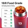 TOPBADE Insulated Water Bottle With 2 Lids (Straw Lid & Spout Lid), Stainless Steel Water Bottle with Paracord Handle Wide Mouth, Double Wall Sweat-Proof BPA-Free RED BLUE view 4