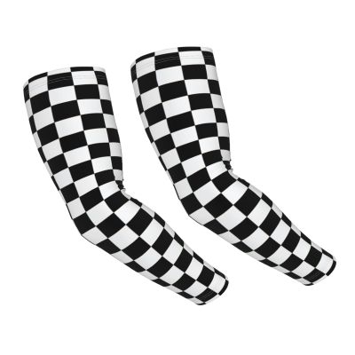 LVGOOKI Funny Black and White Arm Sleeves Sun Protection Cooling Arm Sleeves for Women Men Summer Sports,Golf