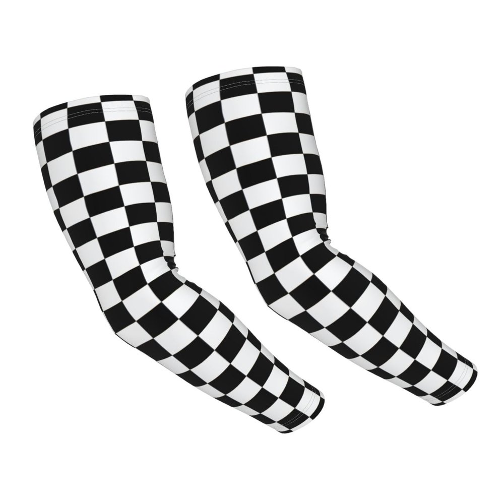 LVGOOKI Funny Black and White Arm Sleeves Sun Protection Cooling Arm Sleeves for Women Men Summer Sports,Golf
