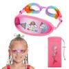 RUIGAO Kids Swim Goggles 3-12, Kids Goggles Fabric Strap, No Hair Pull/UV Proetction/Anti-fog (1PK Extra Bungee - Unicorn) view 1